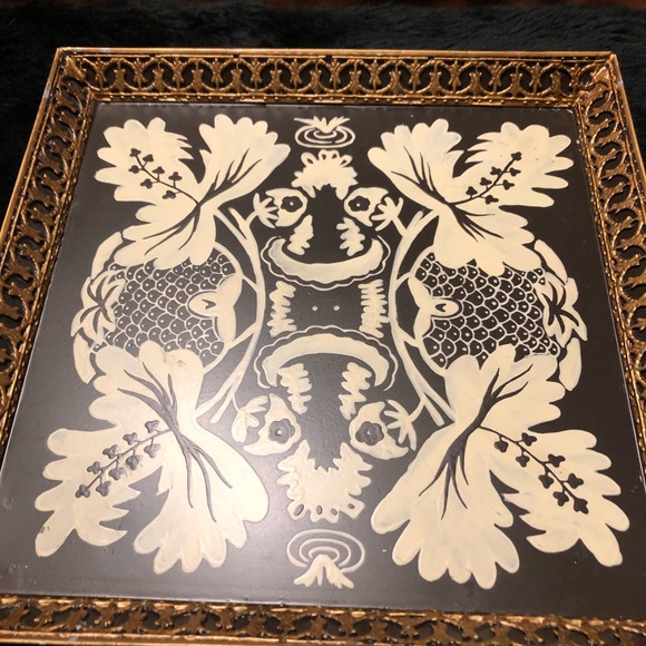 Decorative tray from India - Picture 4 of 8
